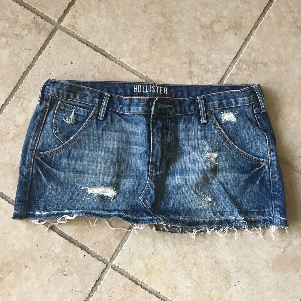 Hollister jean skirt size 9